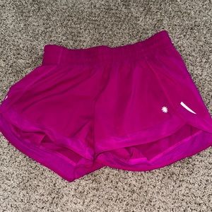 Athleta activewear running shorts magenta